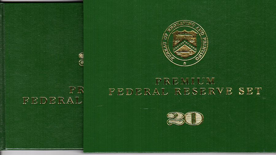 1996 $20 Premium 12-District Federal Reserve Note Set, #152; SN552